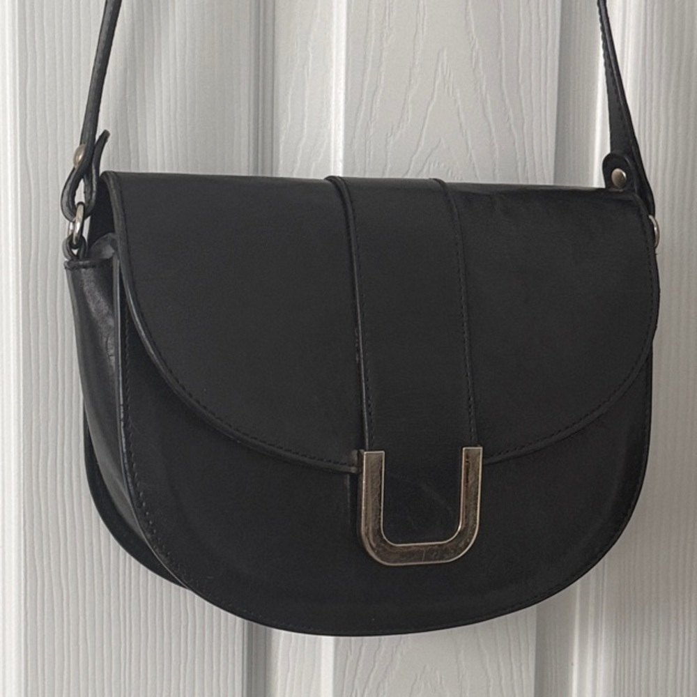 Black A.P.C. Crossbody Leather Bag